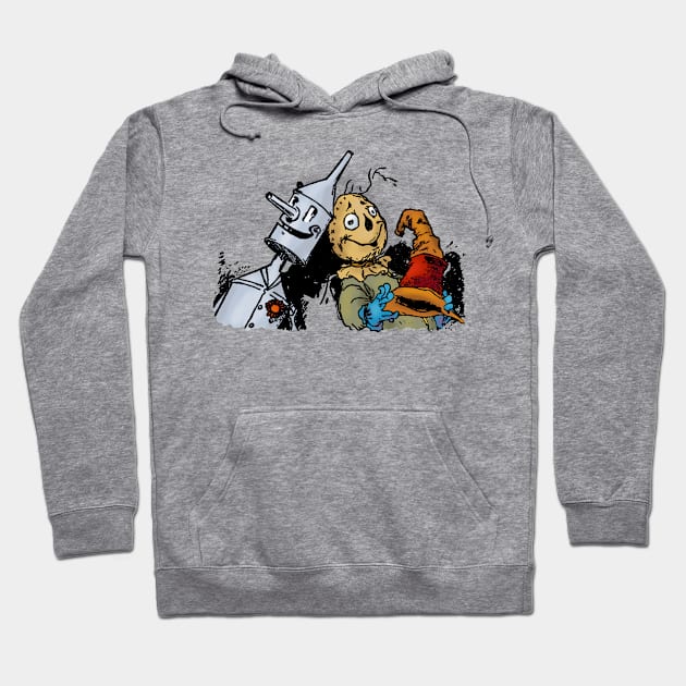 The Scarecrow and the Tin Man Hoodie by MandyE